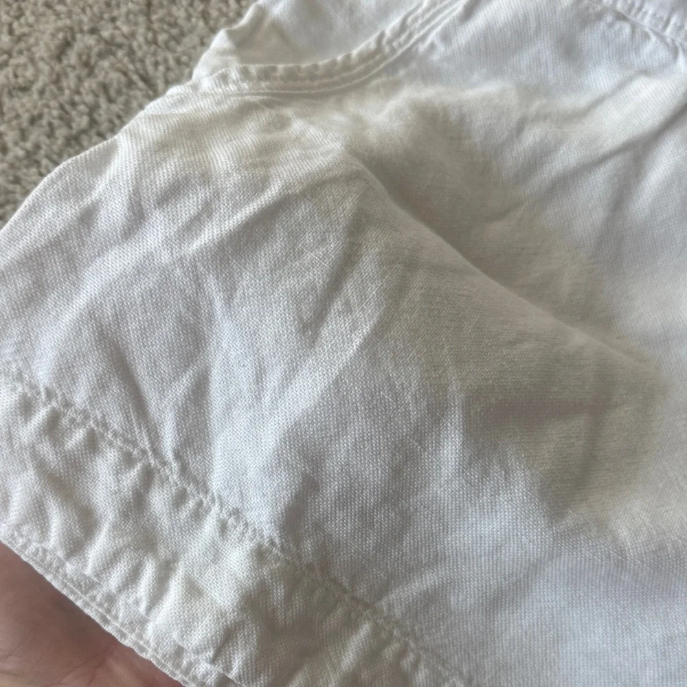 James Perse White 100% Cotton Drawstring Shorts - Women’s Size 8 / 3